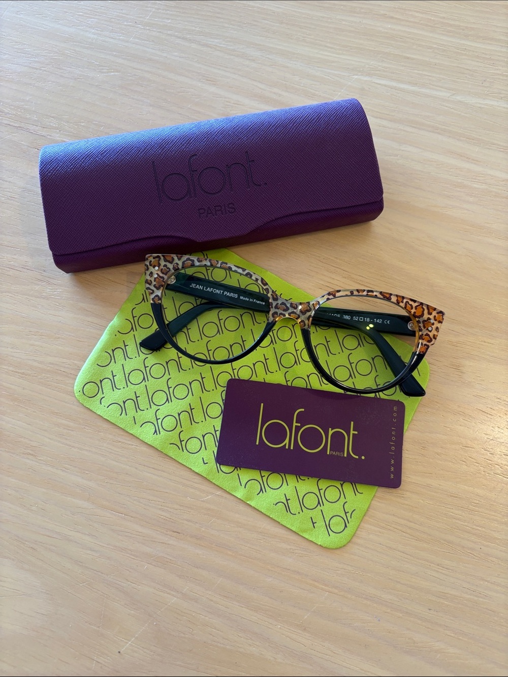 Lafont Leopard Cat-Eye Glasses - Leopard/Black